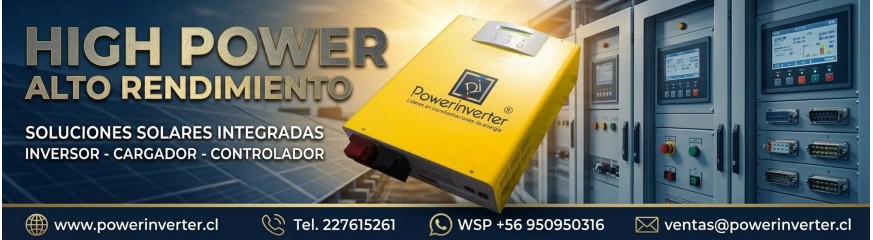 INVERSOR CARGADOR CONTROLADOR SOLAR PWM